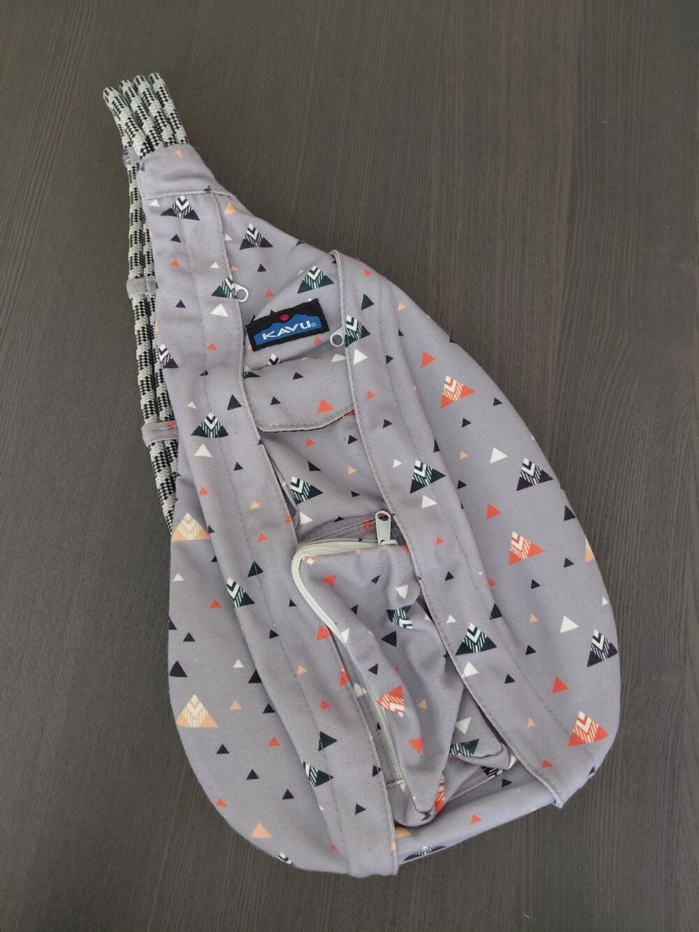 KAVU Rope Sling Bag Canvas Crossbody Backpack Adjustable Strap